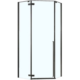 Душевое ограждение Loranto Neo 90x90 см CS-22107B (стекло 8 мм) чёрный/прозрачное фото 