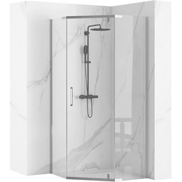 Душевое ограждение Loranto Neo 90x90 см CS-22108 (стекло 8 мм) хром/прозрачное фото 