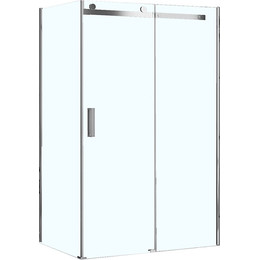 Душевое ограждение Loranto Neo 120x100 см CS-22111-120*100 (стекло 8 мм) хром/прозрачное фото 