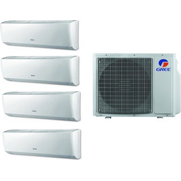 Мульти сплит-система Gree Lomo Inverter R32 4xGWH09QCXB-K6DNC2F/I+GWHD(36)NK6LO(LC)(LH) фото 