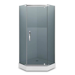 Душевое ограждение Loranto Neo 90x90 см CS-22112 (стекло 8 мм) хром/тонированное фото 