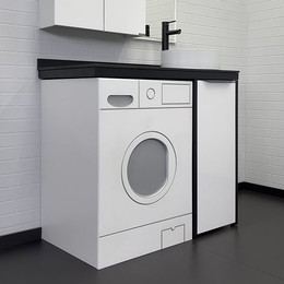 Тумба напольная с раковиной Comforty Лозанна 100 см, белый глянцевый фото 