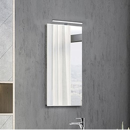 Зеркало Comforty Асти 40 см, бетон светлый фото 