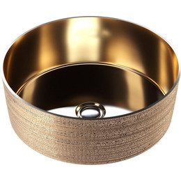 Раковина-чаша Grossman Color 35 см GR-5010GG, золото фото 