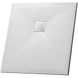 Поддон каменный Grossman Strong 100x100 см GR-S1100100Q, белый матовый фото 