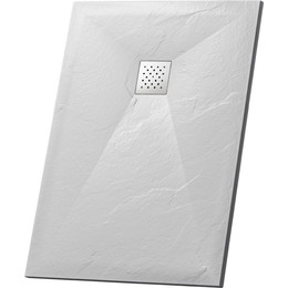 Поддон каменный Grossman Strong 100x70 см GR-S170100Q, белый матовый фото 