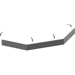 Панель для душевого поддона Grossman Strong 100x100 см GR-S21001001D, графит матовый фото 