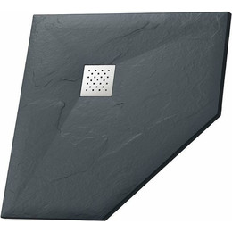 Поддон каменный Grossman Strong 100x100 см GR-S2100100D, графит матовый фото 