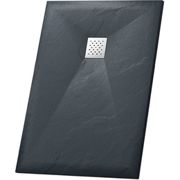 Поддон каменный Grossman Strong 120x90 см GR-S290120Q, графит матовый фото 