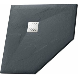 Поддон каменный Grossman Strong 90x90 см GR-S29090D, графит матовый фото 