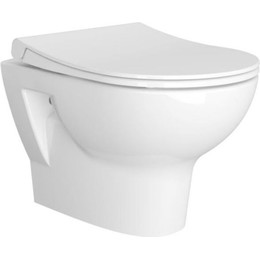Унитаз подвесной безободковый Vitra Zentrum 5795B003-6077 с крышкой микролифт фото 