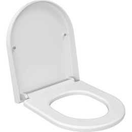 Сиденье с крышкой для унитаза Ambassador Nord микролифт 132T20101, белый матовый фото 
