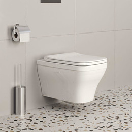 Унитаз подвесной безободковый Ambassador Benefit 203T20001R, Цвет производителя: белый фото 