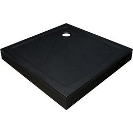 Поддон Ravak Perseus Pro 100x100 см XA03AA01010BM, чёрный матовый фото 