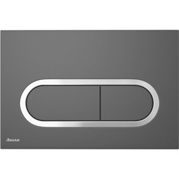Кнопка смыва Ravak Chrome X01797, чёрный матовый фото 
