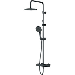 Душевая стойка с термостатом Am.Pm X-Joy F0785A422, черный, Цвет производителя: чёрный фото 