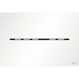 Кнопка смыва TECEsolid 9240453, бесконтактная 12 В, металлическая, белый матовый фото 