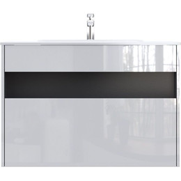 Тумба подвесная с раковиной Am.Pm Func 100 см M8FFUX1001WG, белый глянцевый, Цвет фасада: белый фото 