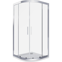 Душевое ограждение Bas Cofe R-80-C-CH 80x80 см, хром/прозрачное фото 