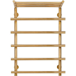 Полотенцесушитель водяной Secado Турин 1 СП с полкой П6 500x800 мм, бронза фото 