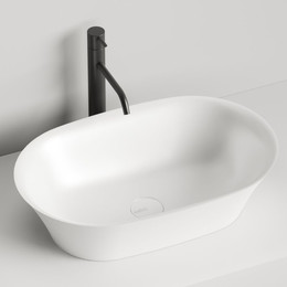 Раковина-чаша Salini Mona 60 см 110811G (S-Sense) белый глянцевый  фото 