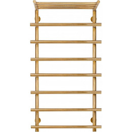 Полотенцесушитель электрический Secado Турин 1 СП с полкой П8 500x1000 мм (возможность скрытого подключения) бронза фото 