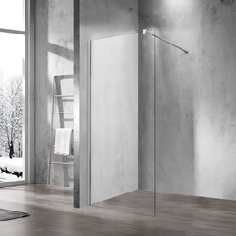 Душевая перегородка Vincea Walk-In 90 см VSW-1H900CL (стекло 8 мм) с кронштейном в комплекте, хром/прозрачное фото 