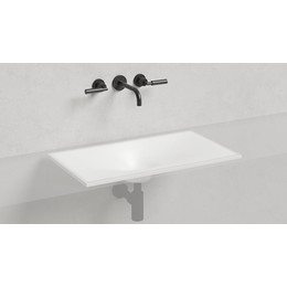 Раковина врезная под столешницу Salini Marea 13 70 см 1802213M (S-Stone) белый матовый  фото 