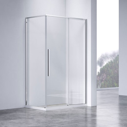 Душевое ограждение Vincea Slim-N 100х80 см VSR-4SN8010CL, хром/прозрачное фото 