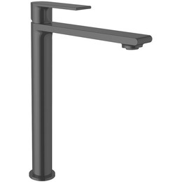 Смеситель для раковины высокий Vincea Vogue VBF-1V2MB, черный фото 