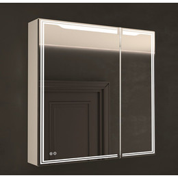 Зеркало-шкаф Art&Max Merano 80 см AM-Mer-800-800-2D-L-DS-F L, bianco lucido фото 