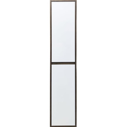 Пенал подвесной Эстет Monaco Wood 35 см R ФР-00010689, белый/тёмное дерево фото 