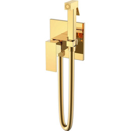 Набор для гигиенического душа Boheme Qubic 477-G, gold, Цвет производителя: gold фото 