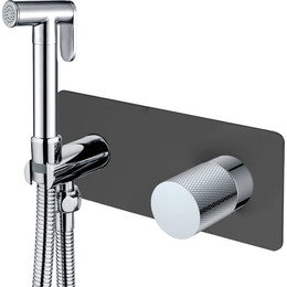 Набор для гигиенического душа Boheme Stick 127-BCR.2, black chrome, Цвет производителя: хром, чёрный фото 