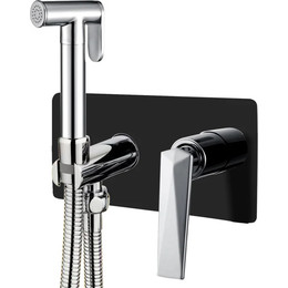 Набор для гигиенического душа Boheme Venturo 377-B, black chrome, Цвет производителя: black chrome фото 