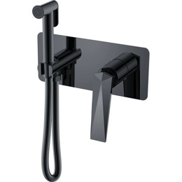 Набор для гигиенического душа Boheme Venturo 377-SGM, shine gun metal, Цвет производителя: shine gun metal фото 