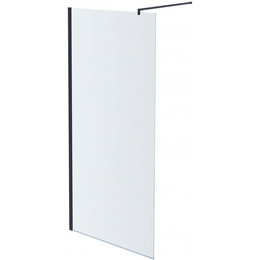 Душевая перегородка Aquatek Walk in AQ WIW 12020BL 120 см (стекло 8 мм) чёрный/прозрачное фото 