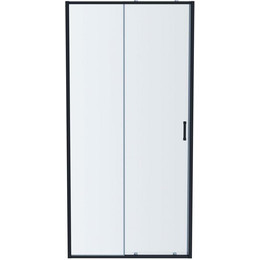 Душевая дверь Aquatek 120 см AQ ARI RA 12020BL, чёрный/прозрачное фото 