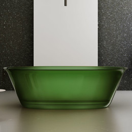 Ванна прозрачная Abber Kristall 170x75 см AT9707Emerald, зеленый фото 
