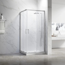 Душевое ограждение Veconi Rovigo Pear 100x90 см RV27CH-10090-01-C8, хром/прозрачное фото 