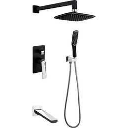 Душевая система для ванны Boheme Venturo 374-B-2, black chrome, Цвет производителя: black chrome фото 