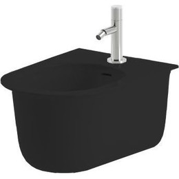 Биде подвесное ArtCeram Chic CHB001 17 00, чёрный матовый фото 