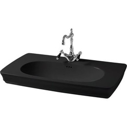 Раковина подвесная ArtCeram Civitas 90 см CIL002 03 00 nero фото 