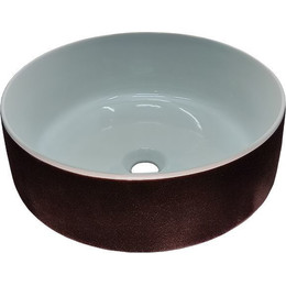 Раковина-чаша ArtCeram Cognac 42 см COL001 01 65 bianco/testa di moro фото 