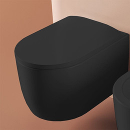 Унитаз подвесной ArtCeram Monet MNV001 17 00, чёрный матовый, Цвет производителя: чёрный матовый фото 