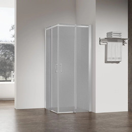 Душевое ограждение Veconi Rovigo Pear 80x80 см RV50CH-8080-02-C8, хром/матовое фото 