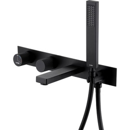 Смеситель для ванны Abber Rund AF8730B, черный матовый, Цвет производителя: чёрный матовый фото 