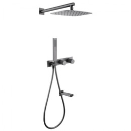 Душевая система для ванны Abber Rund AF8717NG, никель фото 