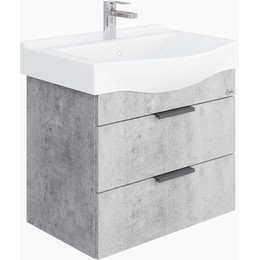 Тумба подвесная с раковиной Onika Девис 65 см 106546, бетон чикаго фото 