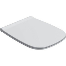 Сиденье с крышкой для унитаза Globo Genesis микролифт GN020.BIOR, белый/золото фото 